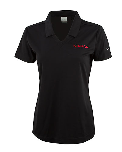 Ladies Nike Dri Fit Polo Black – AluLite